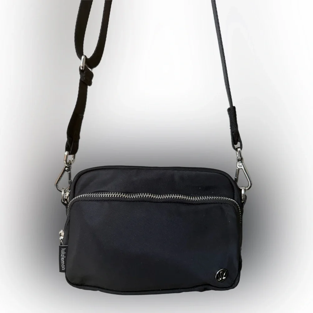Lululemon Athletica Black Messenger Bag
